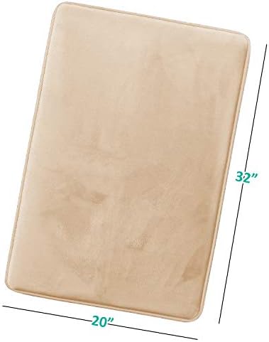 Clara Clark Bathroom Rugs, Velvet Memory Foam Bath Mat, Machine Washable Bath - Image 3