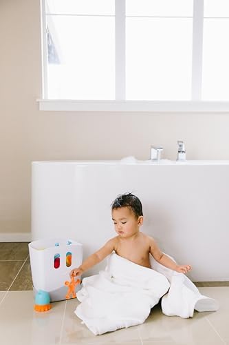 Ubbi Baby Bath Time Essential Gift Set, Includes Drying Bin and 11 Bath Toys - Image 2