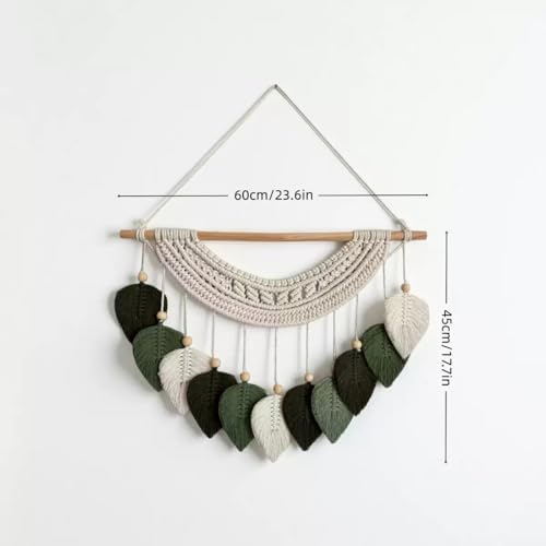 MSFENG Macrame Wall Hanging Tapestry Boho Wall Decor Wall Art Decorations - Image 2