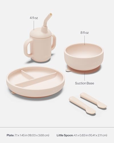 Lalo First Bites Full Kit, 6-Piece Non-Toxic Silicone Baby Feeding Set - Image 5