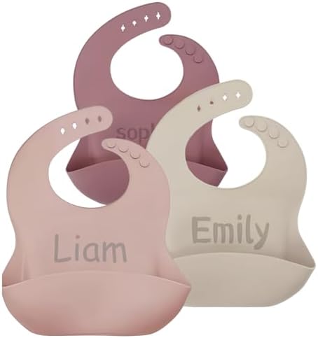 norinori Personalized Silicone Baby Bibs by norinori
