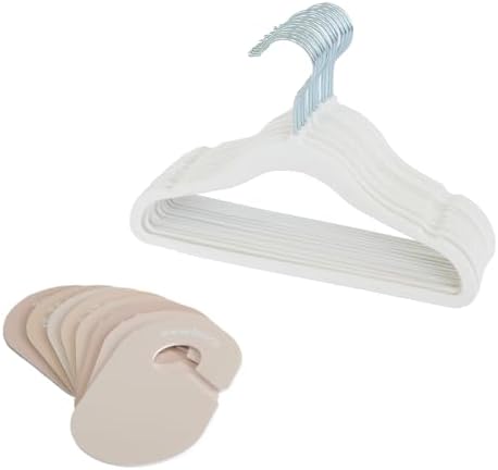 3 Sprouts Baby Closet Organizer Set, 15 Hangers, 8 Dividers, Cream/Neutral by 3Sprouts
