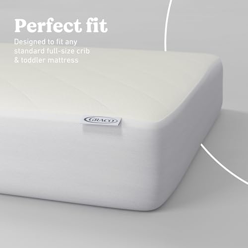 Graco Premium Waterproof Crib and Toddler Mattress Protector, 1 Pack - Image 3
