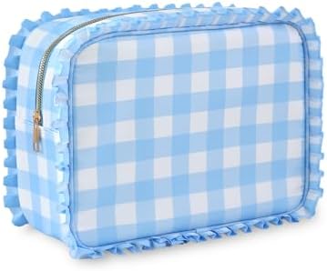 Ruffled Makeup Bag by EMBRUNIONCE