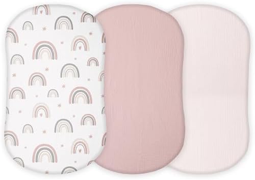 TansyPanda Muslin Halo Bassinet Sheets by TANSYPANDA