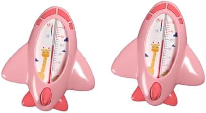 2Pcs Baby Bath Water Thermometer, Waterproof Pink Temperature Gauge by IWOWHERO