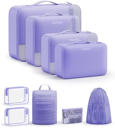 OlarHike Packing Cubes for Travel, Gifts for Women Mom, Anti-Tearing Suitcase by OlarHike