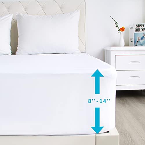 2 Pack Full Size Mattress Protector Waterproof Fitted - Image 2
