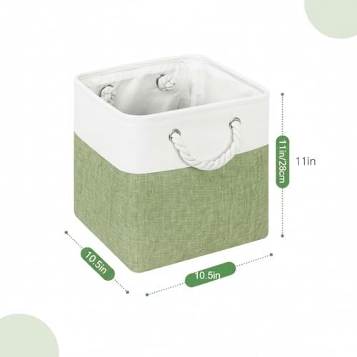 Cube Storage Bins, Collapsible Fabric Storage Cubes Bins, 11 Inch Cube Storage - Image 3