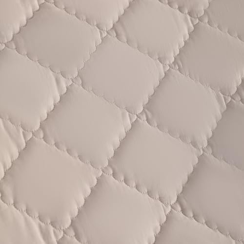 FLXXIE 4-Piece Microfiber Toddler Bedding Set, Light Taupe - Image 6