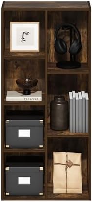 Furinno LUDER Book Shelf, 7-Cube Bookshelf, Bookcase - Image 5