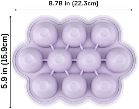 PandaEar 2 Pack Cloud Silicone Baby Food Freezer Tray - Image 6