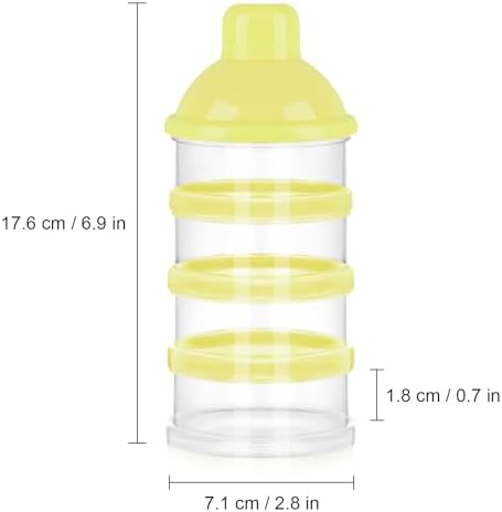 Accmor Formula Dispenser On The Go, 4 Compartments Stackable Formula Container - Image 7
