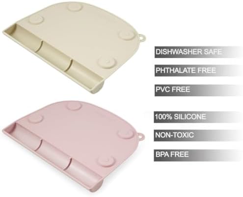 PandaEar 2-Pack Silicone Baby Placemats - Image 3