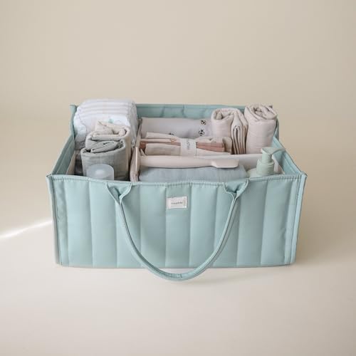 mushie Baby Diaper Caddy | Newborn Essentials Organizer - Image 3
