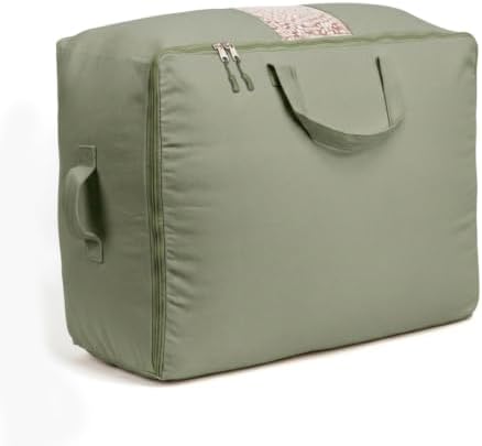 Soft Canvas Storage Bags with Zipper. Thick Breathable by VeraMia