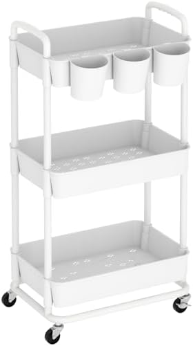 Baby Diaper Caddy, Locking Rolling Cart by Unknown