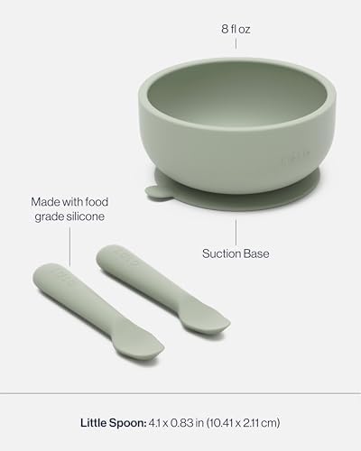 Lalo Starting Solids Kit, 4-Piece Non-Toxic Silicone Baby Feeding Set - Image 4