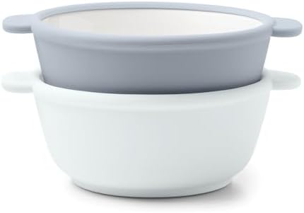 Ello Clean Start Ceramic Toddler Bowls by Ello