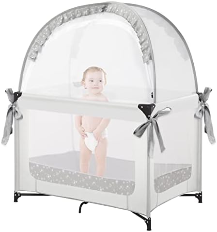 L RUNNZER Pack and Play Tent, Crib Tent to Stop Baby from Climbing Out by L+RUNNZER