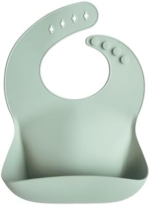 mushie Silicone Baby Bib | Adjustable Fit Waterproof Bibs by mushie