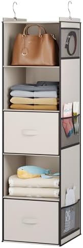 YOUDENOVA Hanging Closet Organizer, Hanging Shelves by YOUDENOVA