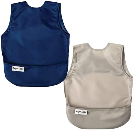 Tiny Twinkle Mess Proof Baby Bibs | 2 Pack Waterproof Toddler Bib by TinyTwinkle