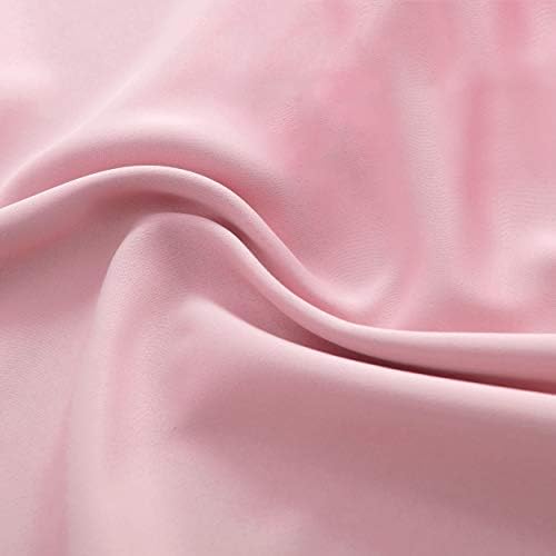 DONREN 2 Panels Pink Blackout Valances - Image 4