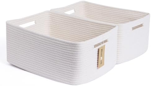 MiniArk Large Storage Baskets for Shelves, Baby Nursery, Toy Baskets Box by MiniArkStorageBasketsHome