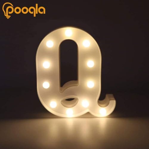 Pooqla LED Marquee Letter Lights Sign, Light Up Alphabet Letter - Image 5