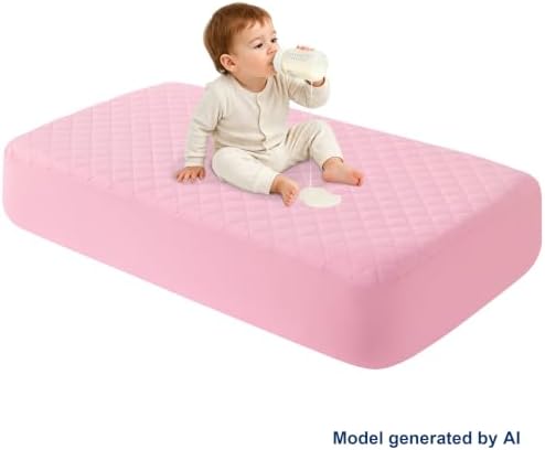 BEDSUM 2-Pack Waterproof Crib Mattress Protector - Image 2