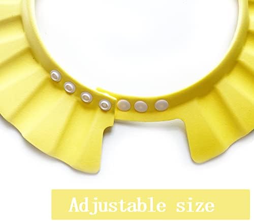 Baby Shower Cap Soft Adjustable Baby Bath Head Cap Visor - Image 3