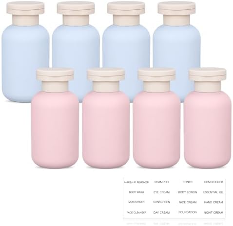 Travel Shampoo Bottle, Empty Plastic Squeeze Bottles 3.4oz by UMETASS
