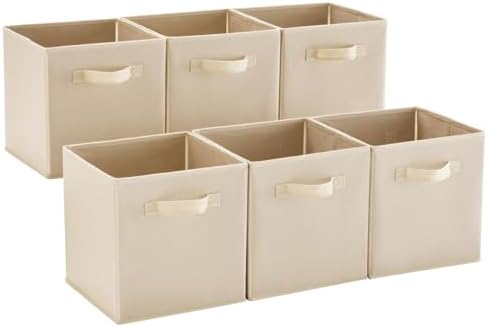 MAX Houser 6 Pack Foldable Fabric Storage Bins by MAXHouser