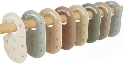 3 Sprouts Baby Closet Dividers, Newborn to 2T, 8 Piece Set by 3Sprouts