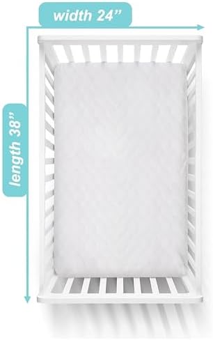 American Baby Company Waterproof Fitted Mini Crib Mattress Protector 38x24 - Image 2
