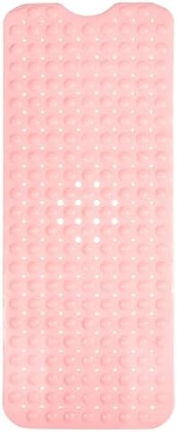 ENKOSI Non-Slip Bath Mat and Shower Mat 40x16 Extra Long, Baby Pink by ENKOSI