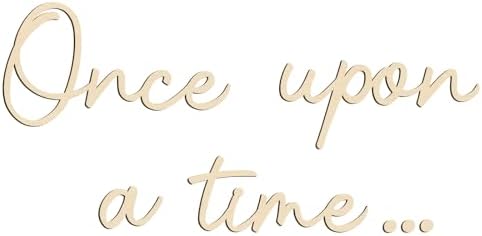JarThenaAMCS Once Upon a Time Wooden Sign Reading Corner Sign Rustic Nursery - Image 6