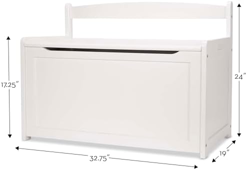 Melissa & Doug Toy Chest, Wooden Toy Storage Box - Image 5