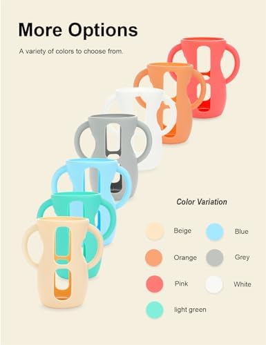 4-Pack Silicone Sleeves for Philips Avent Glass Bottles 8 oz - Image 6