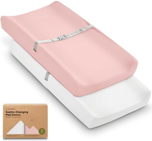 2-Pack Organic Changing Pad Covers by KeaBabies