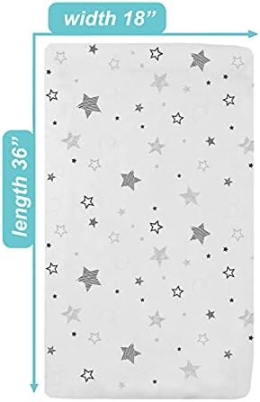 American Baby Company 100% Natural Cotton Fitted Cradle/Bassinet Sheet 36" x 18" - Image 3