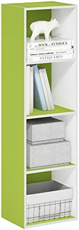 Furinno PASIR Book Shelf, 4-Tier Modern Bookshelf, Open Shelves Bookcase 9 x 12 by Furinno-FitsYourSpaceFitsYourBudget