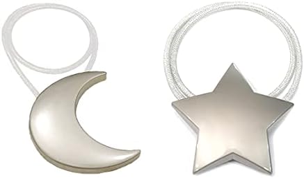 Magnetic Curtain Tiebacks 1 Pair Curtain Clips Rope Holdbacks Moon and Star - Image 2