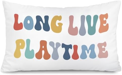 Long Live Playtime 12x20 Pillow Cover by Unknown
