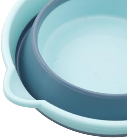 Plastic Foldable Water Scoop Blue Portable Shampoo Cup - Image 3