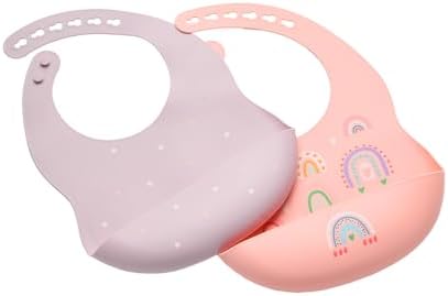 SILI FACTORY Silicone Baby Bibs 2 Sets, Adjustable Waterproof Baby Bibs - Image 7