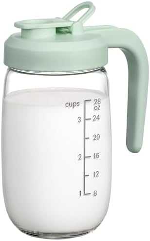Breast Milk Pitcher 32 OZ, Heat & Cold Resistant, Sudden Temperature Safe by POIKSHARK