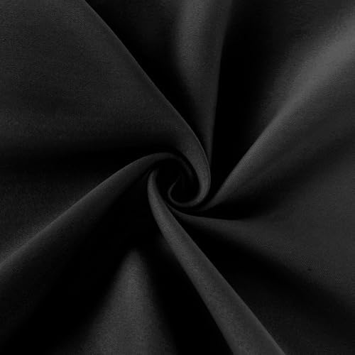 HIG 2 Pack Black Ruffle Handcrafted Window Valances - Image 6
