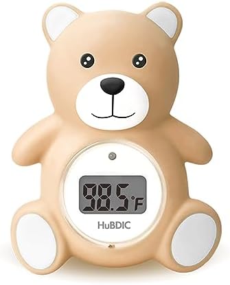 HubiBaby Baby Bath Thermometer & Digital Room Temperature, 2in1 Kids Bathroom by HuBDIC